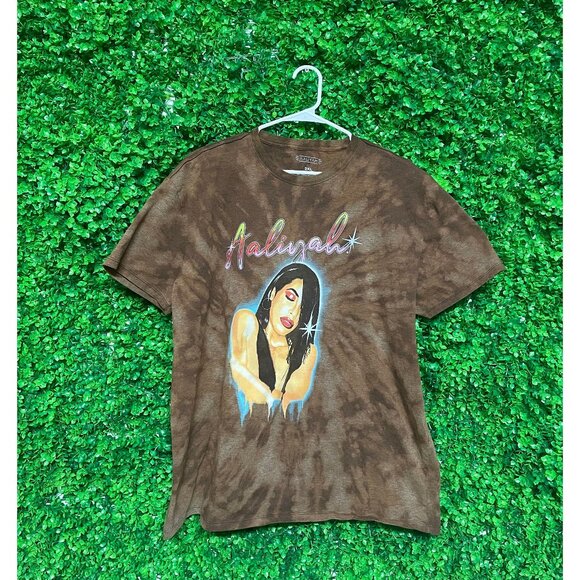 Vintage Acid Wash Aaliyah t-shirt, Adult Mens 2XL (Fits like XL/2XL), Reworked V - Picture 1 of 1